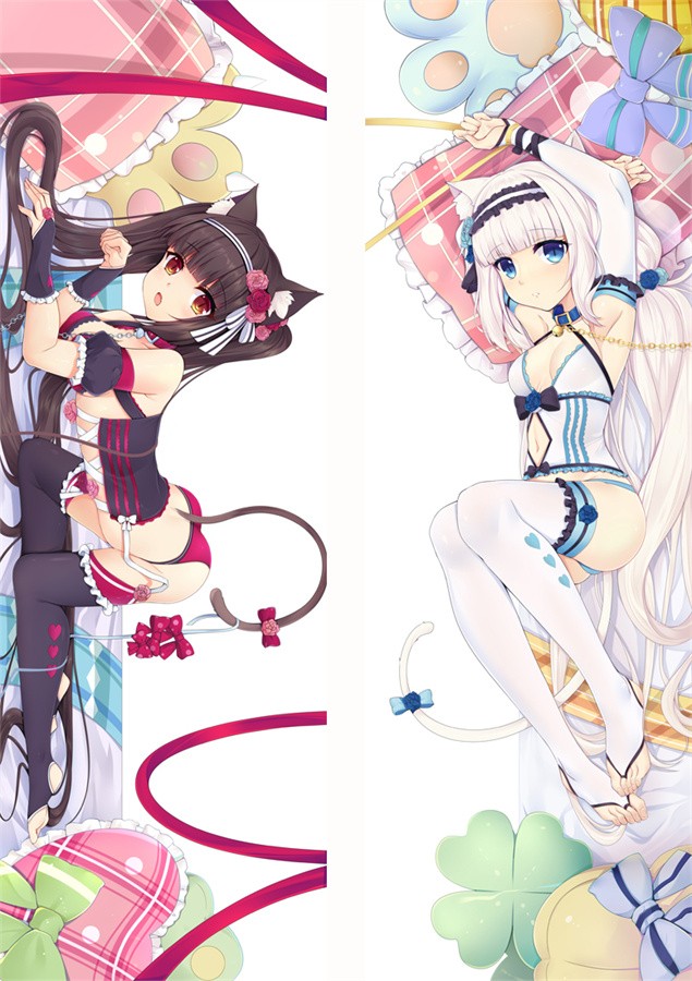 ネコぱら ショコラ & バニラ 抱き枕カバー