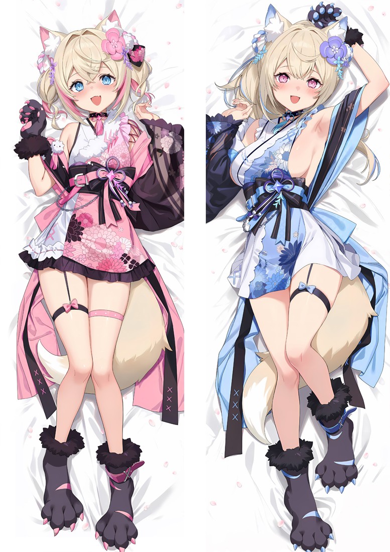 Virtual YouTuber バーチャルYouTuber フワワ・アビスガード & モココ・アビスガード  抱き枕カバー