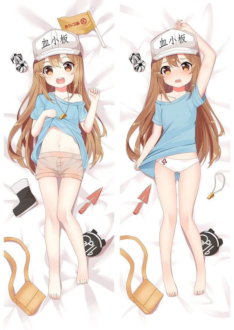 はたらく細胞BLACK 血小板／けっしょうばん 抱き枕カバー