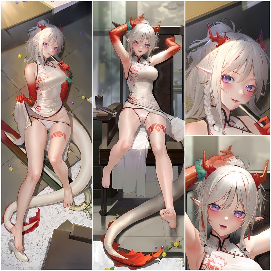 アークナイツ ニアール Nian 抱き枕カバー