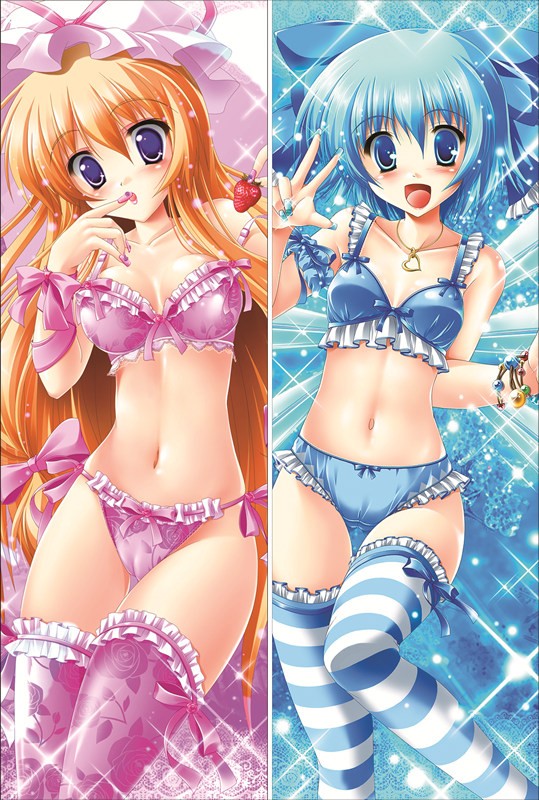 東方Project 八雲　紫（やくも ゆかり）& チルノ 抱き枕カバー