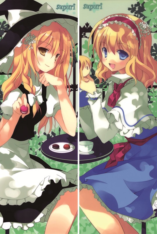 東方Project アリス・マーガトロイド & 霧雨 魔理沙（きりさめ まりさ）抱き枕カバー