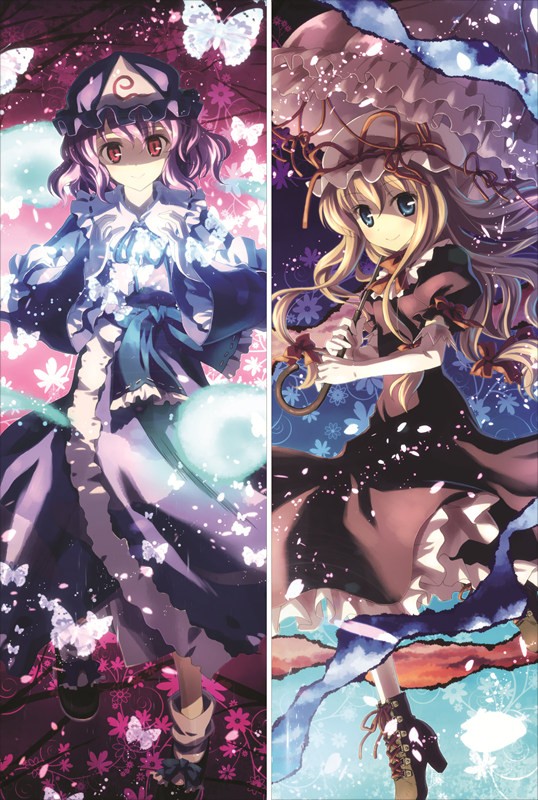 東方Project 西行寺 幽々子（さいぎょうじ　ゆゆこ）& 八雲　紫（やくも ゆかり）抱き枕カバー