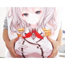抱き枕専用 3Dおっぱい 立体胸 3Dバスト 丸い胸パッド シリコン製バスト 乳房パッド 丸型 起毛カバー付
